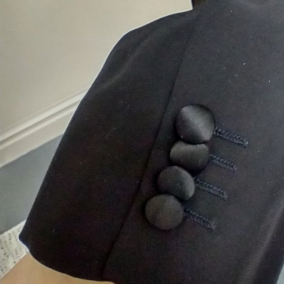 Black Toxedo Jacket tailored fit Size 42 - Picture 3 of 7